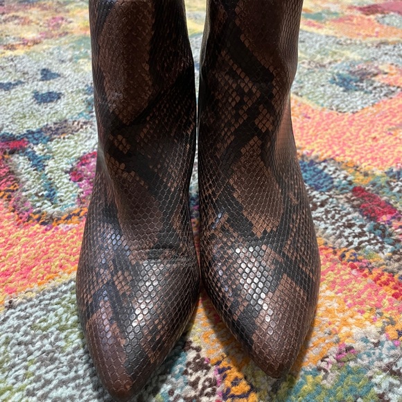 Steve Madden Nerine snake-skin booties - Picture 2 of 6